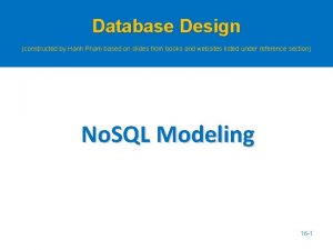Database Design constructed by Hanh Pham based on