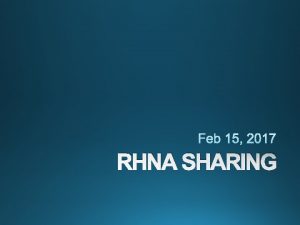 RHNA SHARING 2 LEGAL OVERVIEW RHNA SHARING WORKSHOP