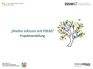 Mathe inklusiv mit PIKAS Projektvorstellung Gliederung Ausgangslage Hintergrundinformationen