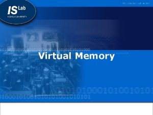 Virtual Memory Concepts Basic ConceptsContd Virtual address Physical