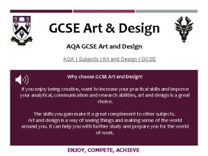 GCSE Art Design AQA GCSE Art and Design