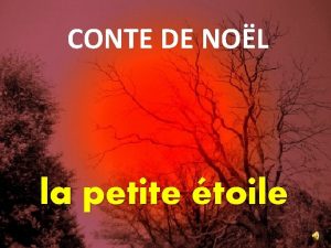 CONTE DE NOL la petite toile Il tait