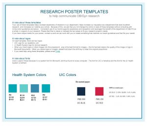 RESEARCH POSTER TEMPLATES to help communicate OBGyn research