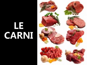 LE CARNI LA CARNE E I SUOI DERIVATI