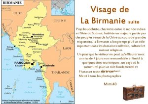 Visage de La Birmanie suite Pays bouddhiste charnire