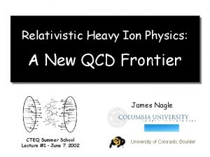 Relativistic Heavy Ion Physics A New QCD Frontier