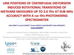 LINE POSITIONS OF CENTRIFUGAL DISTORSION INDUCED ROTATIONAL TRANSITIONS