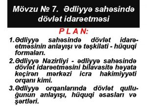 Mvzu 7 dliyy sahsind dvlt idaretmsi P L