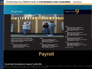 8 e Contemporary Mathematics FOR BUSINESS AND CONSUMERS