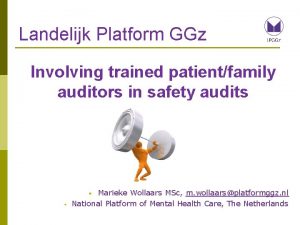 Landelijk Platform GGz Involving trained patientfamily auditors in