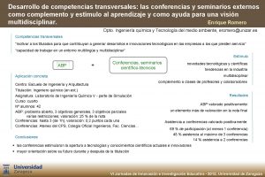Desarrollo de competencias transversales las conferencias y seminarios