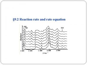 9 2 Reaction rate and rate equation 2