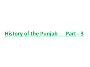 History of the Punjab Part 3 1 MAIN