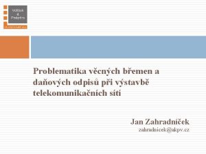 Problematika vcnch bemen a daovch odpis pi vstavb