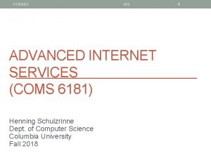 1102022 AIS ADVANCED INTERNET SERVICES COMS 6181 Henning