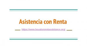 Asistencia con Renta https www houstonrentassistance org COVID19