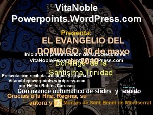 Vita Noble Powerpoints Word Press com Presenta EL