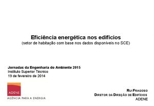 Eficincia energtica nos edifcios setor de habitao com