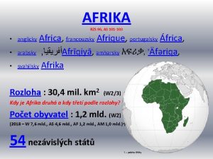 AFRIKA RZS 96 AS 101 103 Africa francouzsky