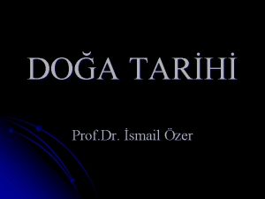 DOA TARH Prof Dr smail zer GR Evren