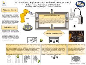 Assembly Line Implementation With MultiRobot Control By Kyle