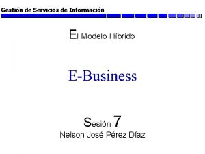 Gestin de Servicios de Informacin El Modelo Hbrido