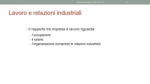 storia economica LT 48 2015 16 Lavoro e