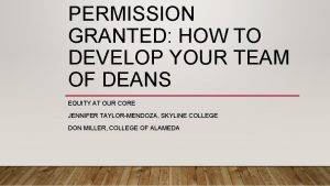 PERMISSION GRANTED HOW TO DEVELOP YOUR TEAM OF