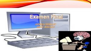 Examen Final ANNIKA CHERILUS AMOS 20012017 Des achats