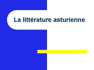 La littrature asturienne Literature populaire la littrature populaire