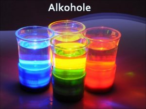 Alkohole Oglna definicja Alkohole jest to grupa zwizkw