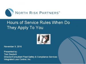 Hours of Service Rules When Do They Apply