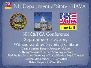 NH Department of State HAVA NHCTCA Conference September