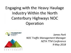 Engaging with the Heavy Haulage Industry Within the