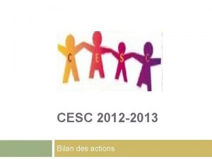 CESC 2012 2013 Bilan des actions Association ADOT