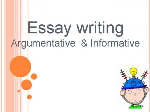 Essay writing Argumentative Informative Textbased Writing Stimulus Prompt