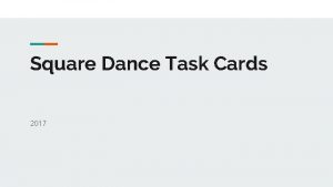 Square Dance Task Cards 2017 Square the Set