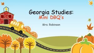 Georgia Studies Mini DBQs Mrs Robinson Palmers Mission