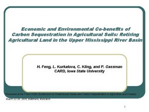 Economic and Environmental Cobenefits of Carbon Sequestration in