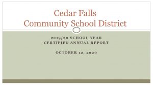 Cedar Falls Community School District 201920 SCHOOL YEAR