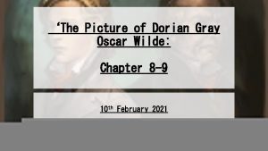 The Picture of Dorian Gray Oscar Wilde Chapter