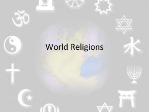 World Religions World Religions Notebook You will complete