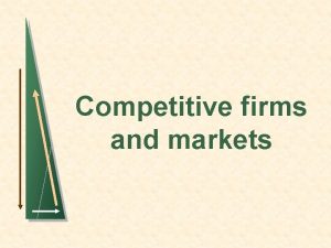 Competitive firms and markets 2 Introduction n Profit