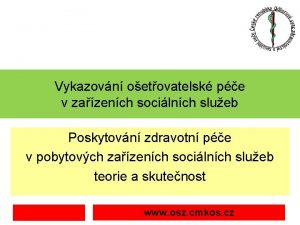 Vykazovn oetovatelsk pe v zazench socilnch slueb Poskytovn