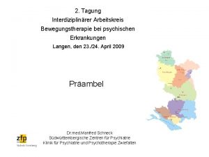 2 Tagung Interdiziplinrer Arbeitskreis Bewegungstherapie bei psychischen Erkrankungen