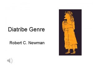 Diatribe Genre Robert C Newman The Word Diatribe