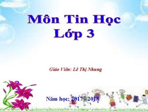 Gio Vin L Th Nhung Nm hc 2017