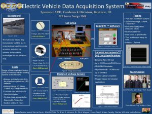 Electric Vehicle Data Acquisition System Sponsor ARD Carderock