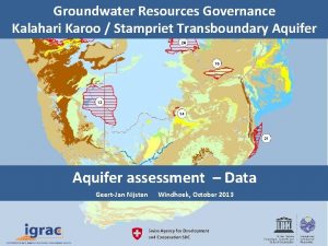 Groundwater Resources Governance Kalahari Karoo Stampriet Transboundary Aquifer