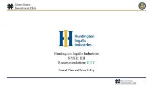 Huntington Ingalls Industries NYSE HII Recommendation BUY Samuel